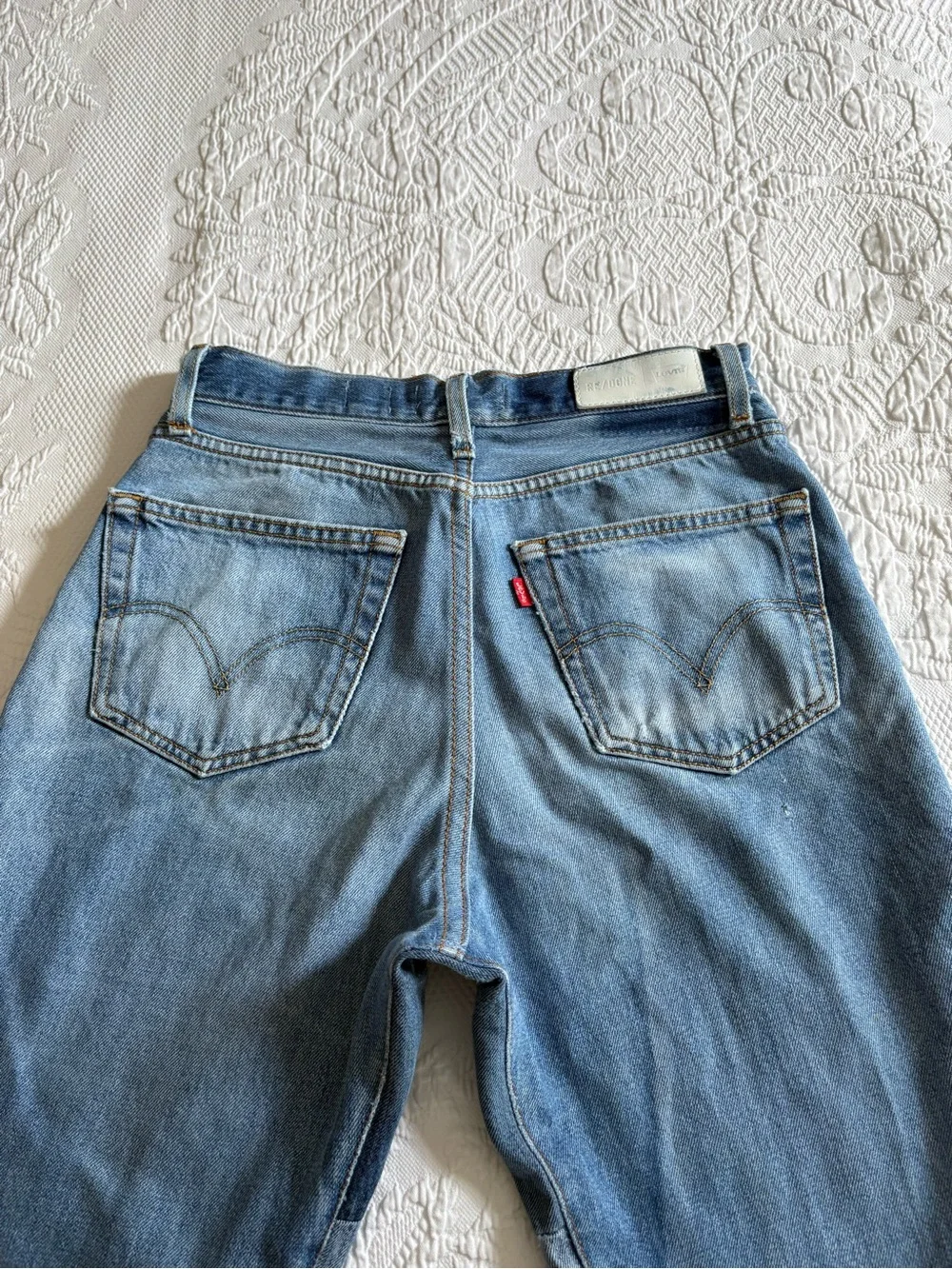 Re/done Levi’s Vintage Wide-Leg Flare Two Tone Jeans